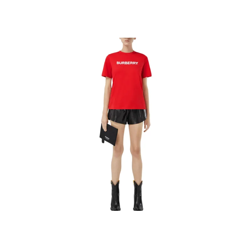 Burberry FW22 Regular T Shirt Women's Bright Red-1