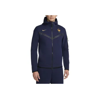 Nike FFF Tech Fleece Windrunner Jackets Coats Men's Black Blue/Club Gold