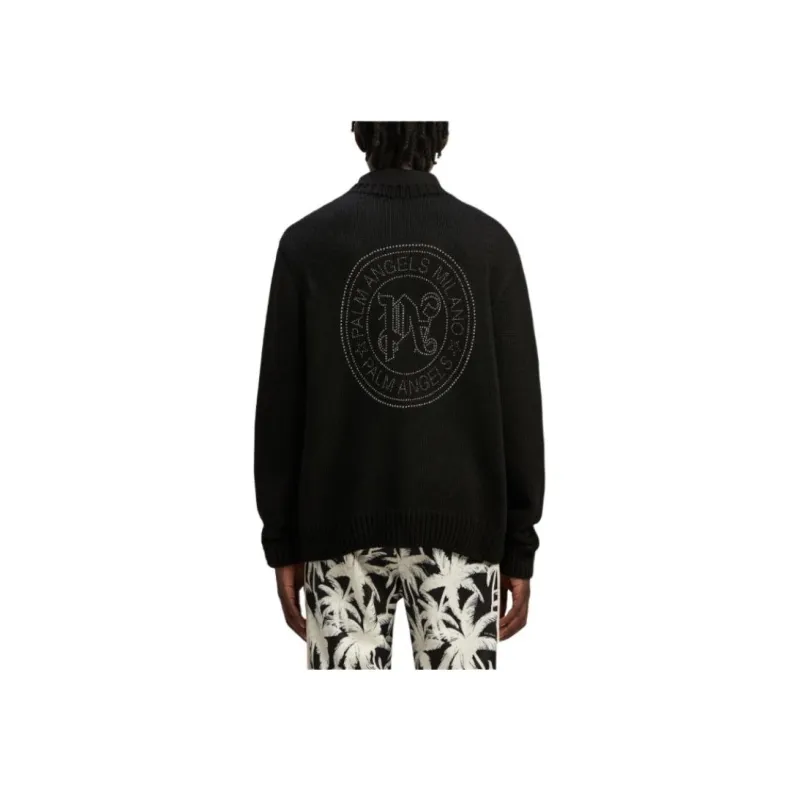 PALM ANGELS Milano Studded Cardigan-1