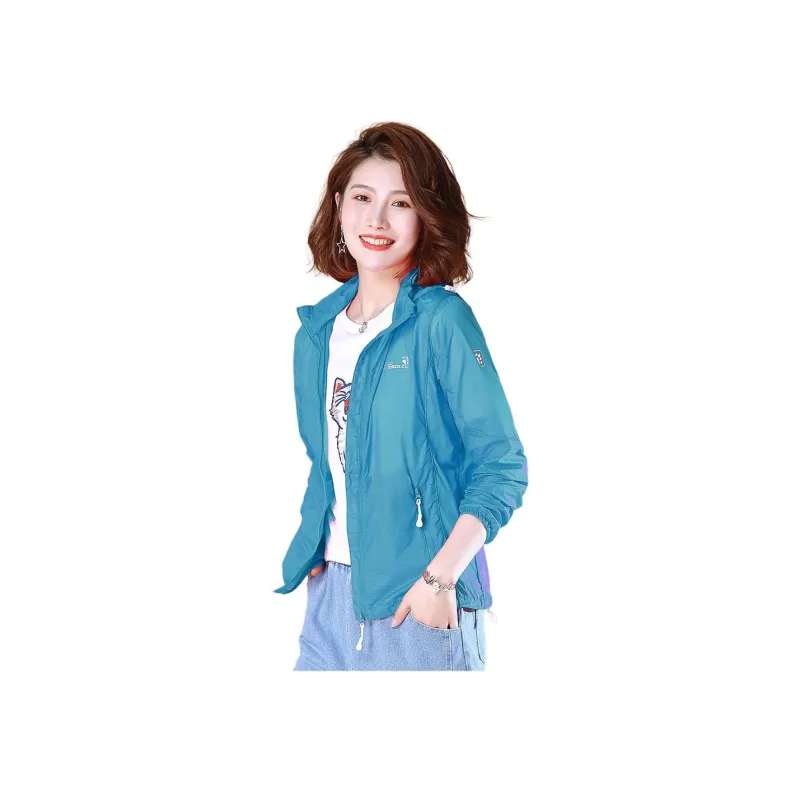 Flowers In Water Cropped Coat Women's-4