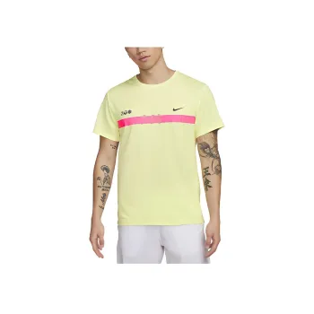 Nike Dri Fit Miler T Shirt Men's Yellow Green