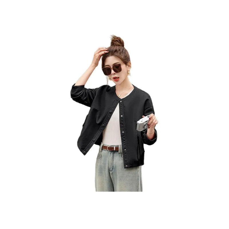 Fele.d Leather Jackets Women's-12