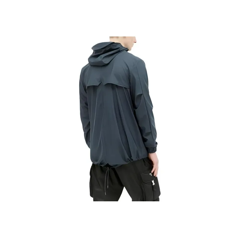 Rains Long Sleeved Drawstring Hooded Coat-1
