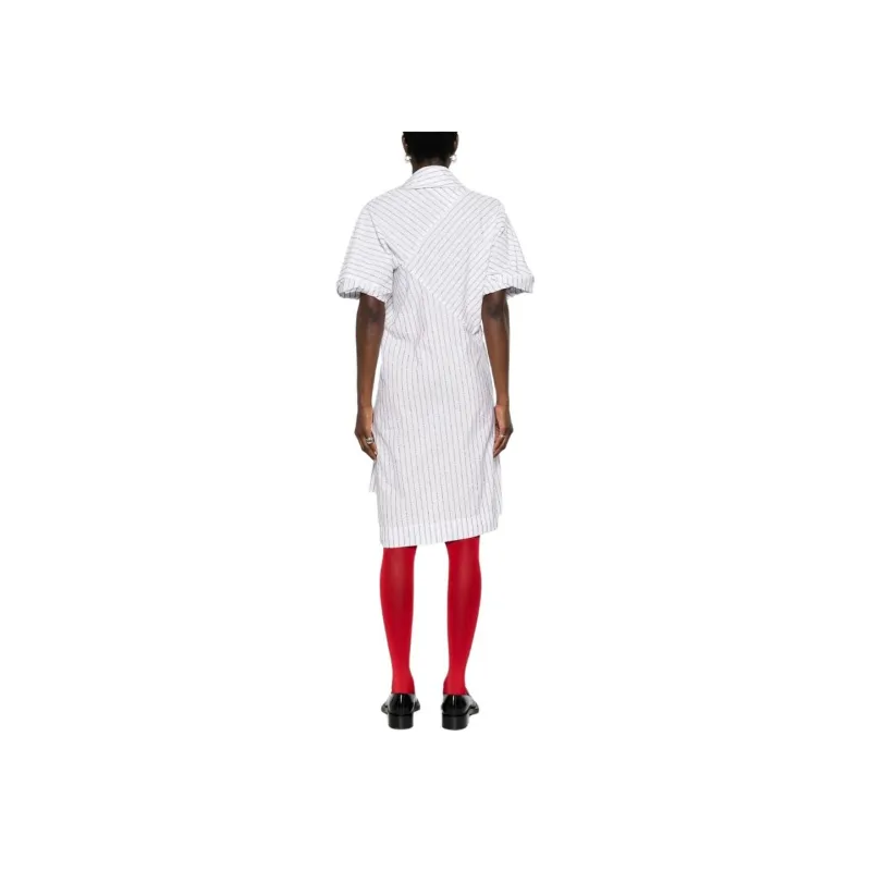 Vivienne Westwood Natalia Orb Embroidered Striped Dress-2