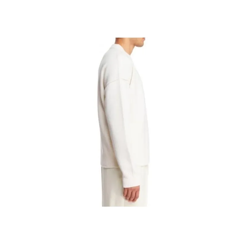 Ami Paris Logo Detailed Crew Neck Jumper-3