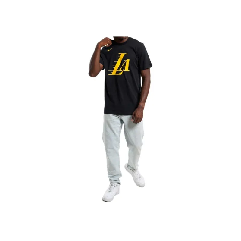 Nike Los Angeles Lakers City Edition T-Shirt City Edition Los Angeles Lakers Men's Black-4
