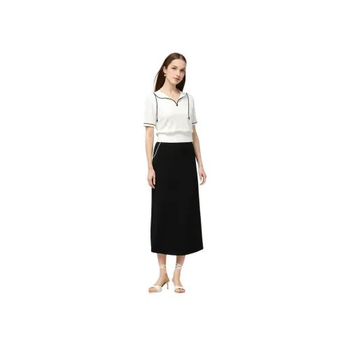 GOELIA 아이보리 여성 투피스 스커트 세트