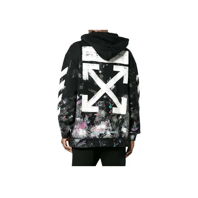 OFF-WHITE Diag Galaxy Brushed Over Hoodie-2