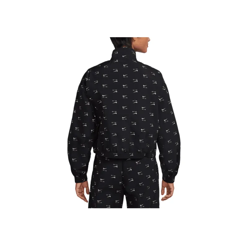 Nike Women's All Over Logo Thin Jacket Black-3