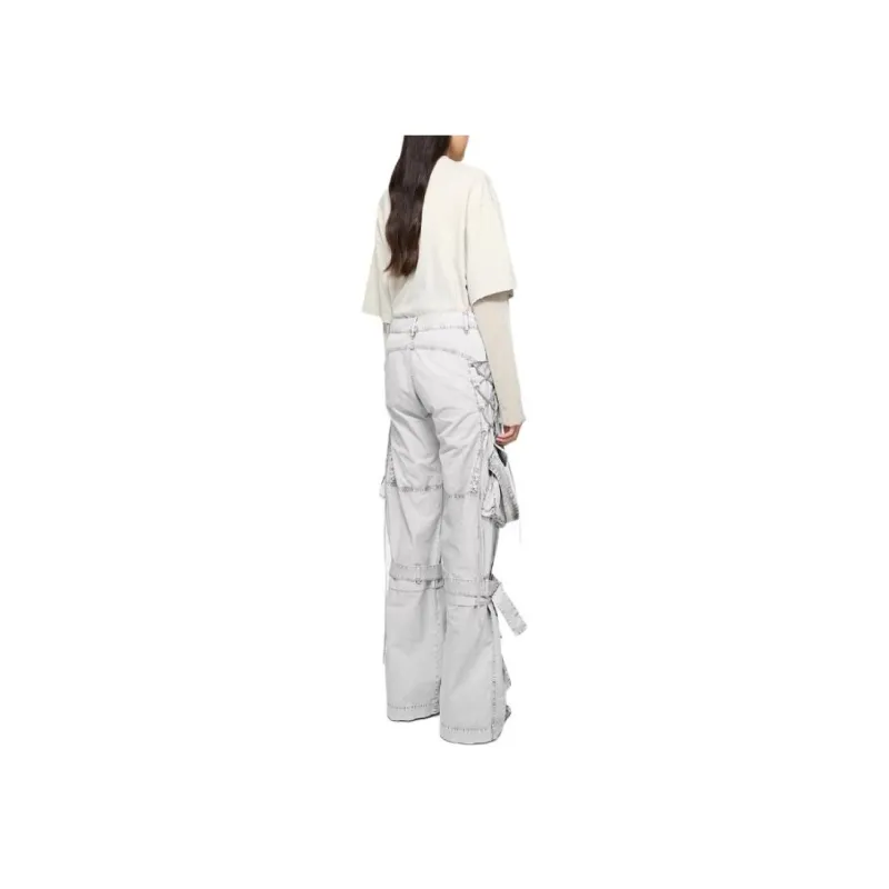 Acne Studios Cargo Twill Trousers 'Dusty White'-2