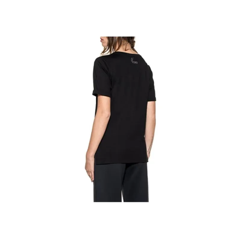 FENDI X Karl Lagerfeld T Shirt 'Black'-3