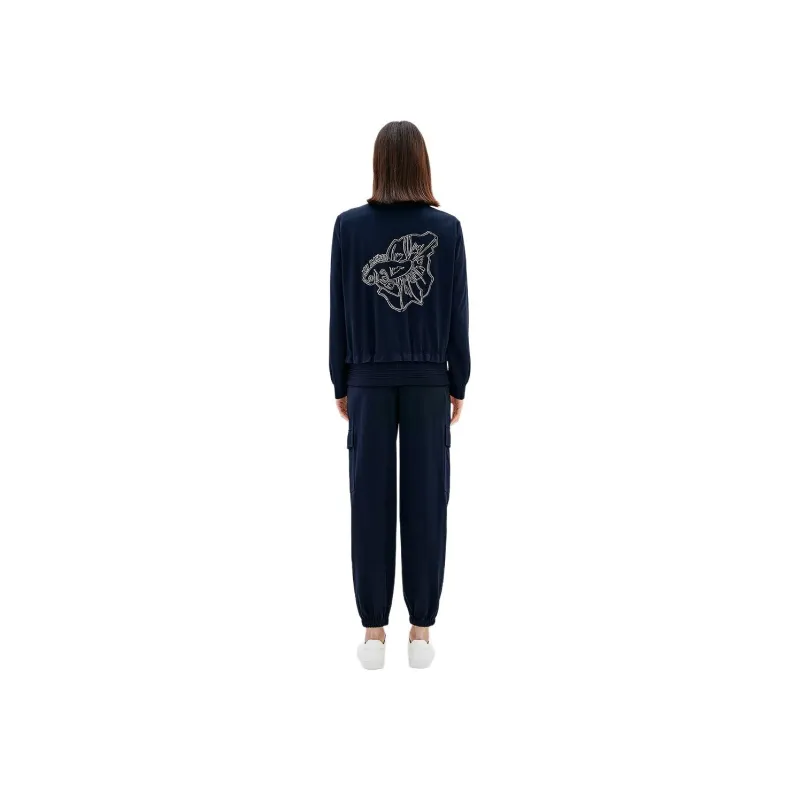XII BASKET SS24 Cargo Pants Women's Navy Blue-2