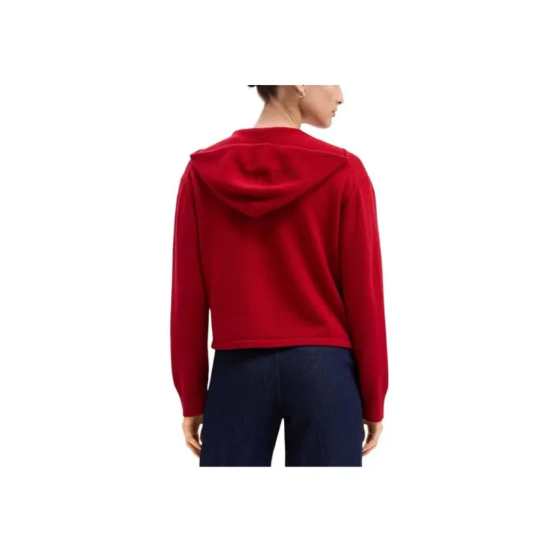 THEORY New Year Cashmere Sweater Women's Starburst Red-3