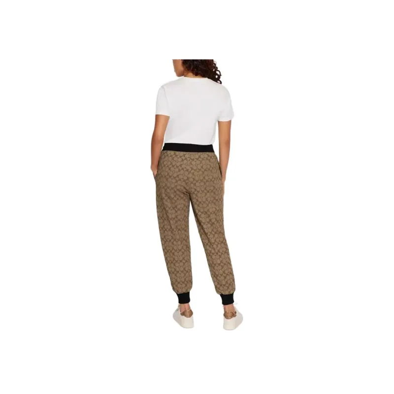 COACH Knitted Sweatpants Men's Khaki-1