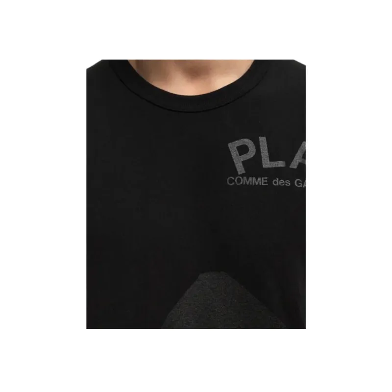 CDG Play Logo Heart Print T Shirt-4