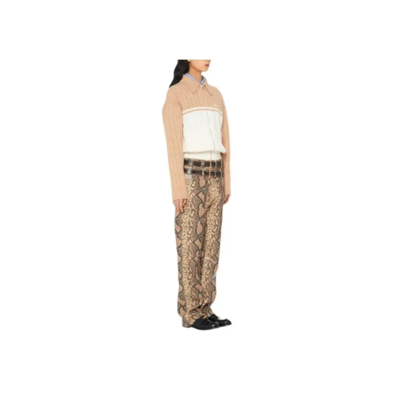 MIU MIU FW22 Knitwear Women's Brown-3