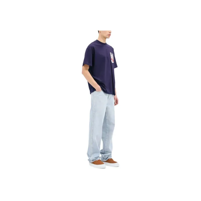 MSGM Patch Detailed Crewneck T Shirt-2