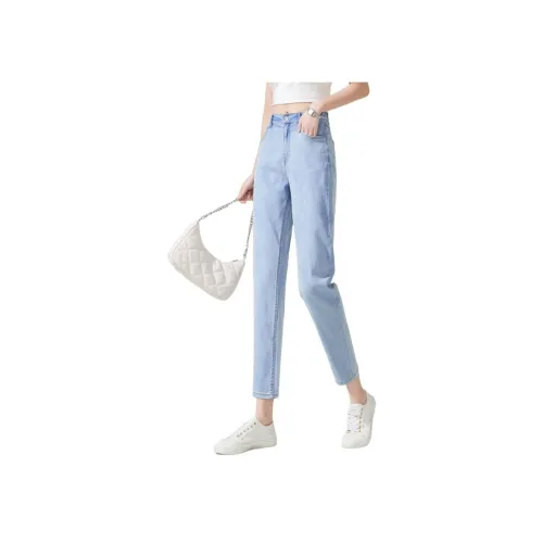 YIYANG 블루 여성 청바지