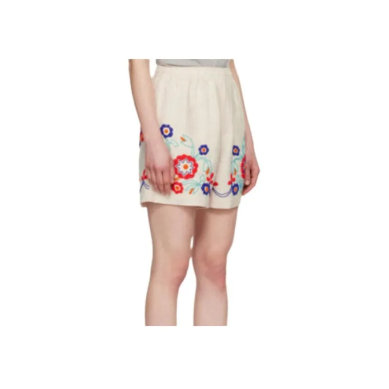 BODE Beaded Garden Party Shorts-3