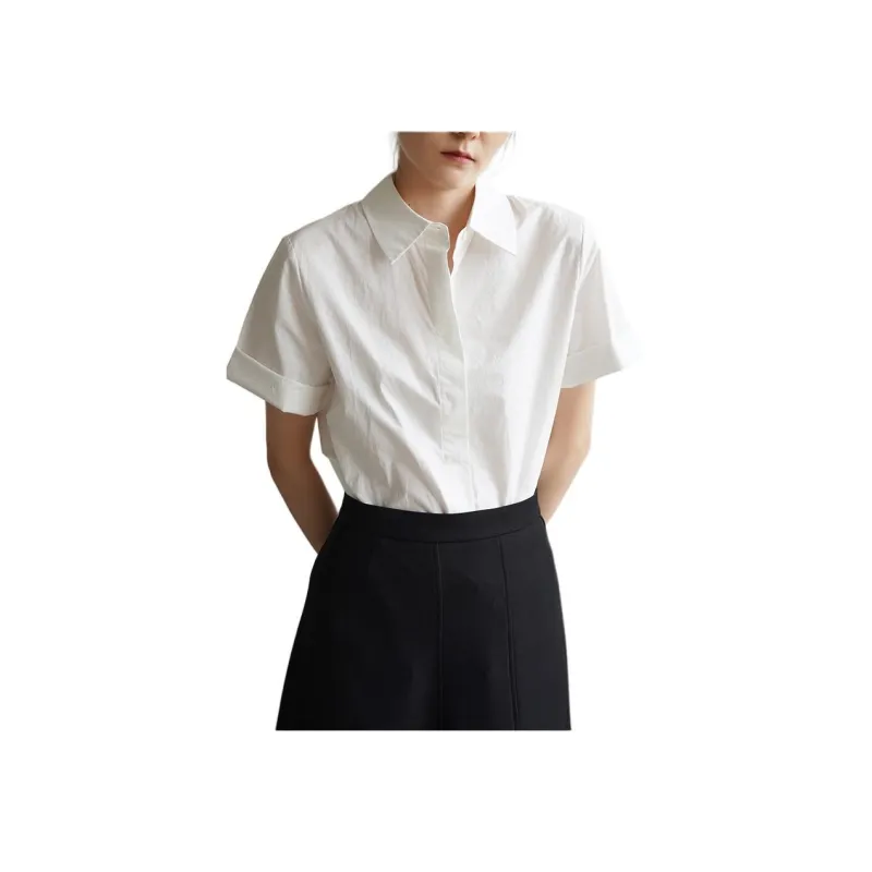 SHALLOW STREAMS Shirt Women's Pearl White-0