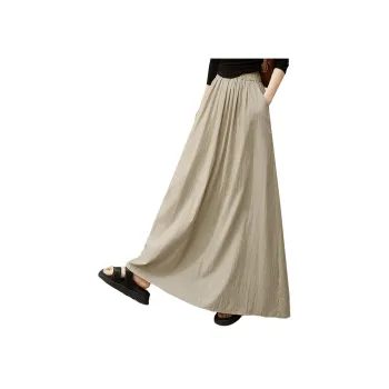 Cypress House Casual Long Skirt Women's Light Yellow