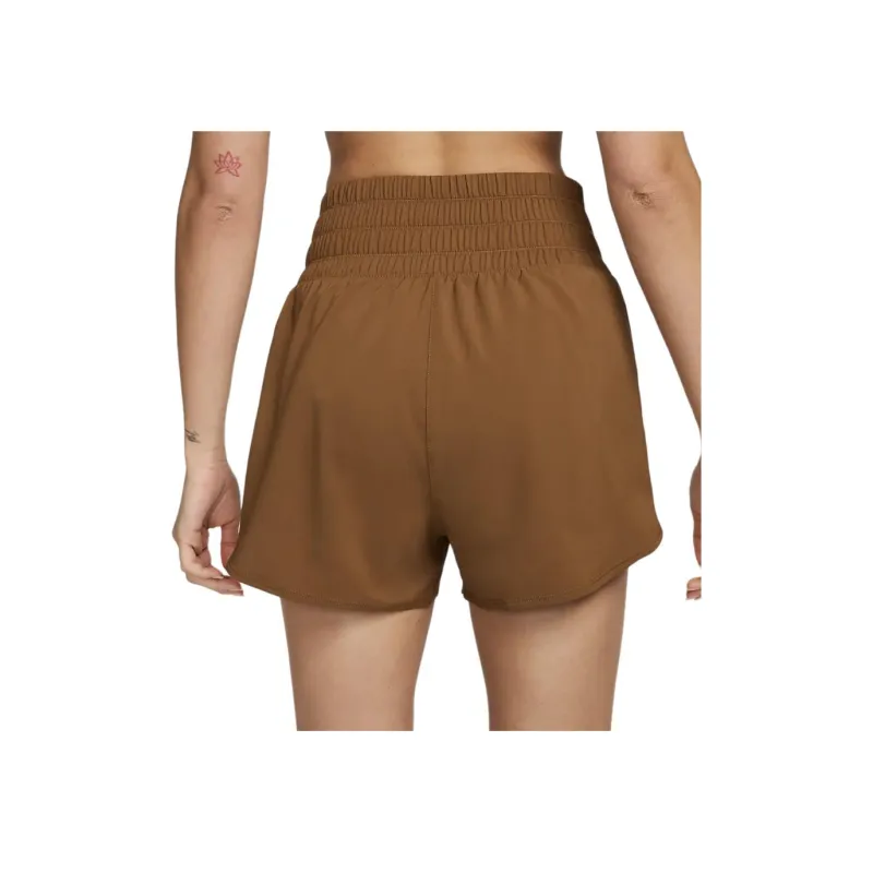 Nike Women's Dri-FIT Ultra High-Waisted 3' Brief-Lined Shorts Casual Shorts Women's Tan-2