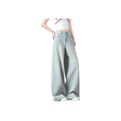CHOCOOLATE 블루 여성 청바지