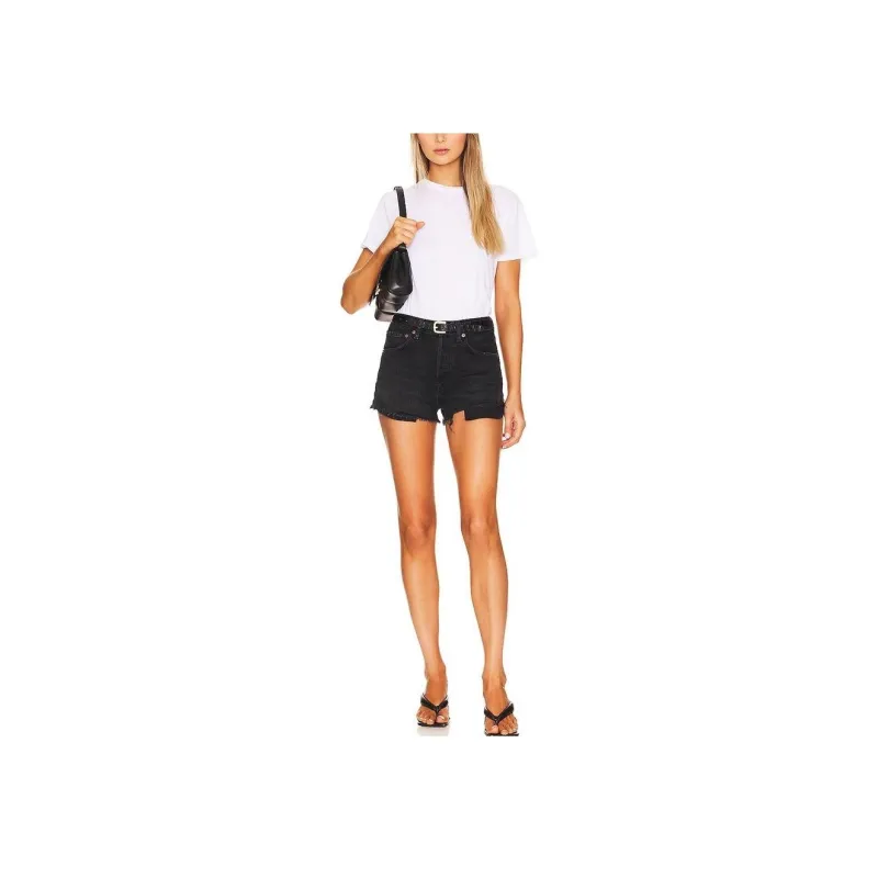 AGOLDE Casual Shorts Women's Black-1