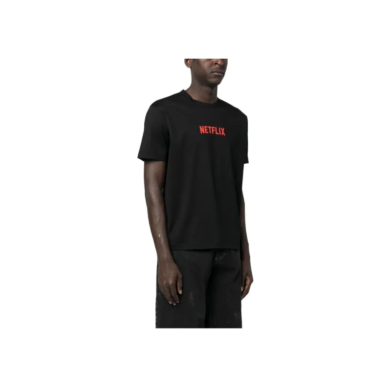 JUNYA WATANABE Man Netflix print Cotton T shirt-2