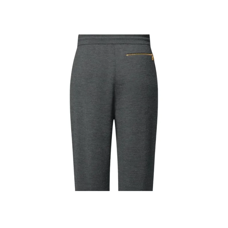 LOUIS VUITTON Double Face Knit Wool Travel Pants-4