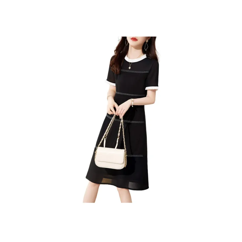 XWI Short Sleeved Dress Women's Black-3
