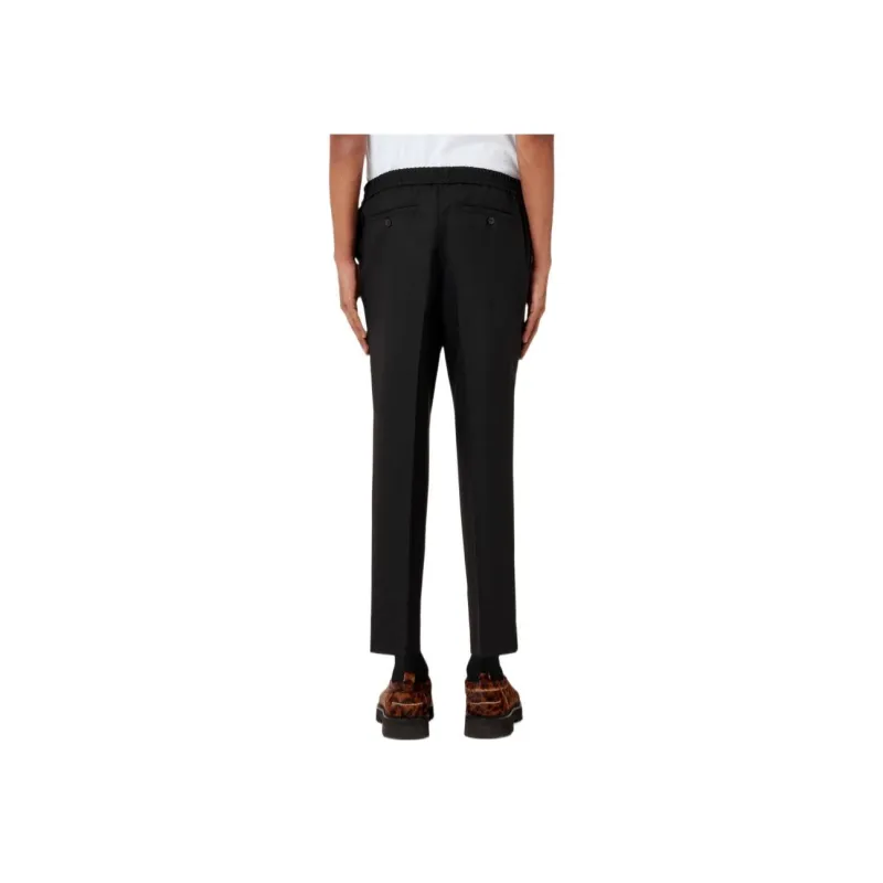 Ami Elasticated Waist Cropped Fit Trousers-2