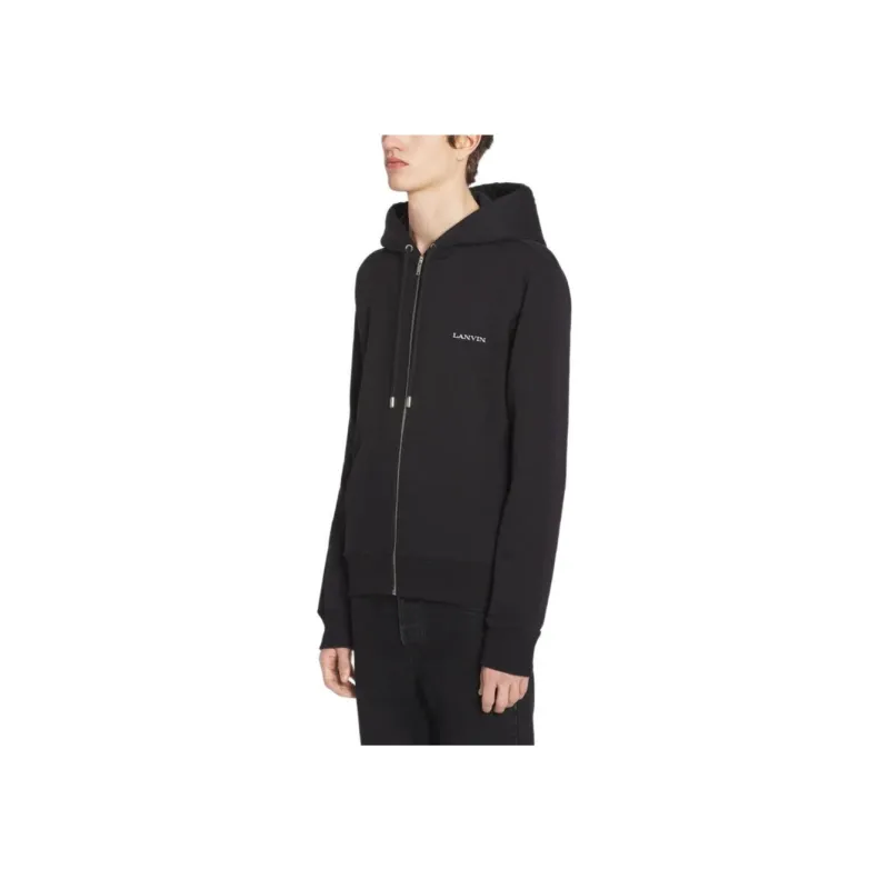 Lanvin Archives Print Zipped Hoodie-2