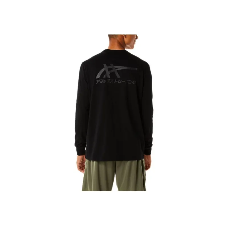 Asics TIGER LS Regular T-Shirt Men's Performance Black/Graphite Grey-1