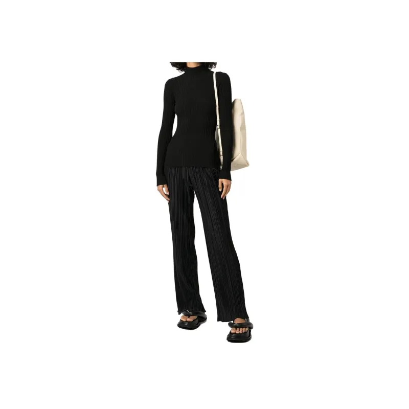 Anine Bing Billie Plissé Trousers-1