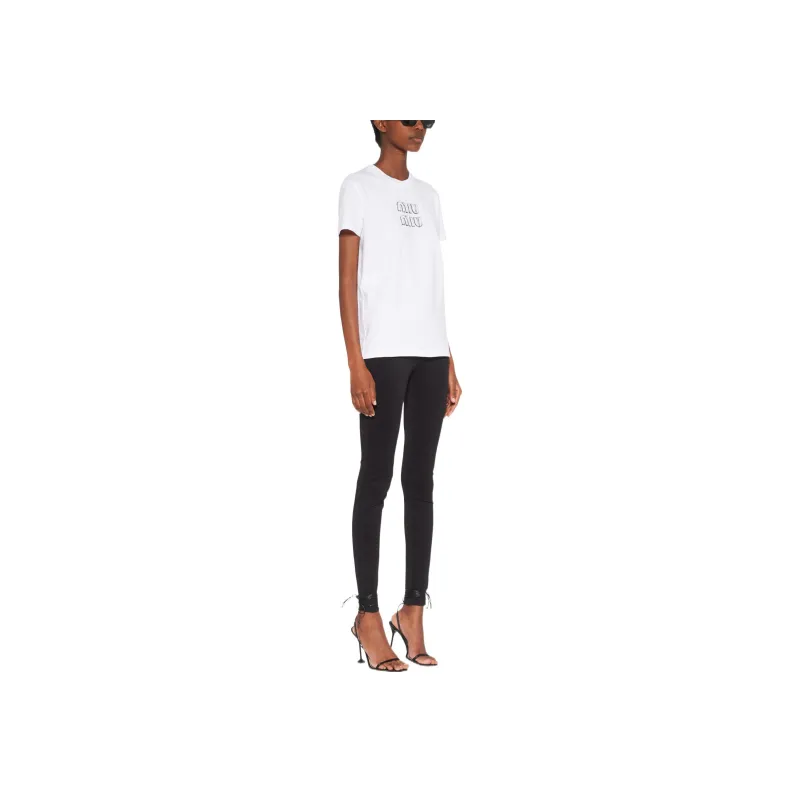 MIU MIU T Shirts Women's White-3