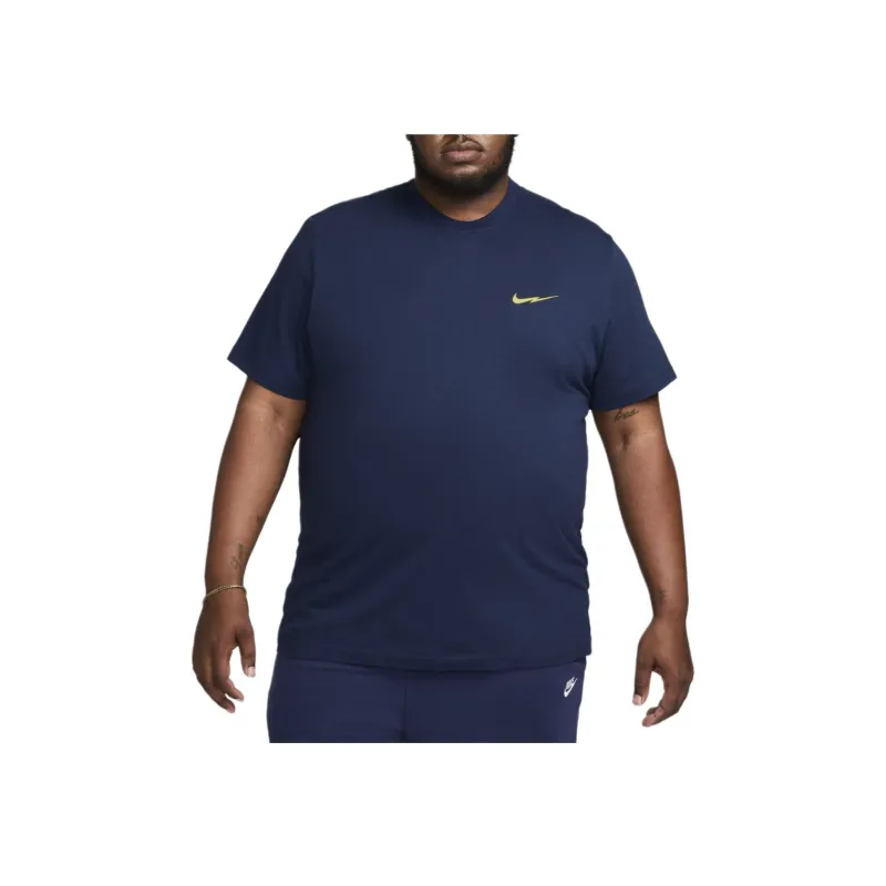 Nike T Shirts Men Marine Blue-2
