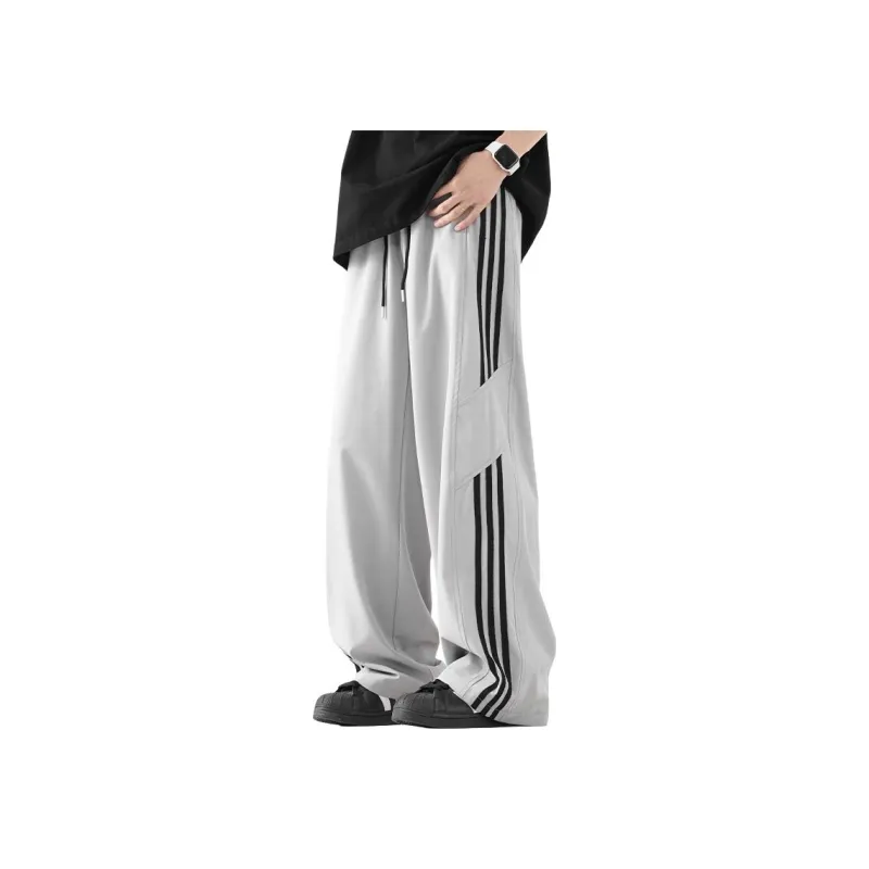 GROW DATE Casual Pants Unisex Heather Gray-12