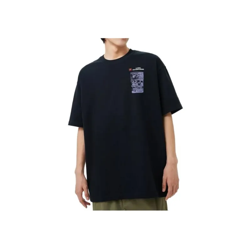 LiNing T Shirts Unisex Black-4