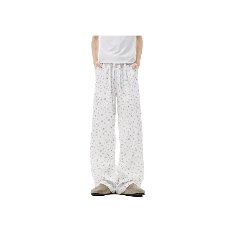 UPZCY Casual Pants Unisex White-2