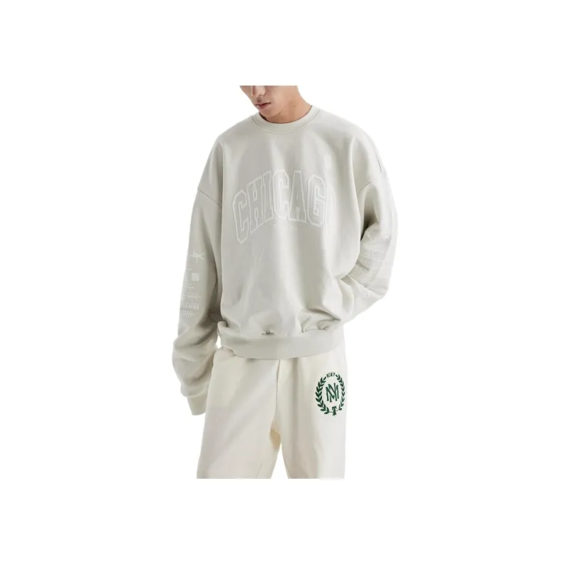 Mitchell Ness Sweatshirts Unisex Light Gray-6