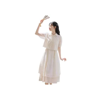 Flowers In Water Skirt Set Women's
