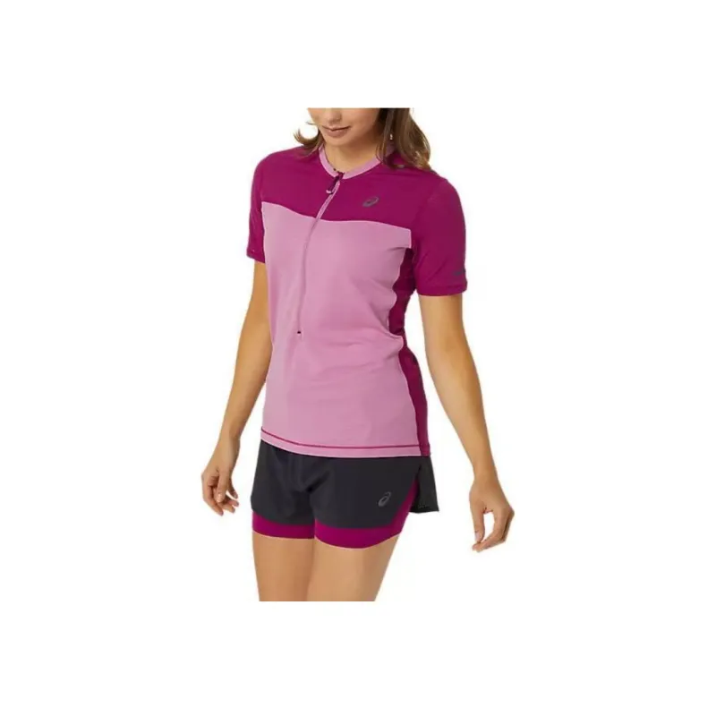 Asics FUJITRAIL SS T Shirt Women's Soft Fruit/Blackberry-1
