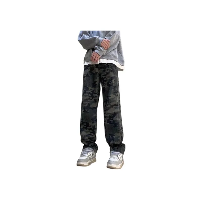 DUATOGE Jeans Men Army Green-1