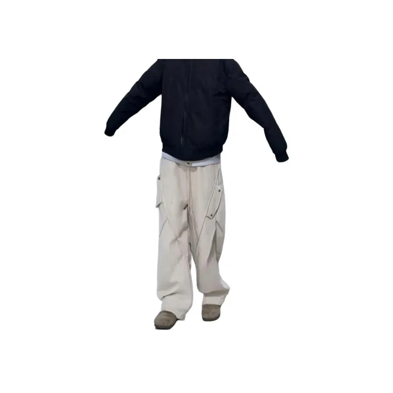 SIFLYTO Casual Pants Unisex Ecru-0