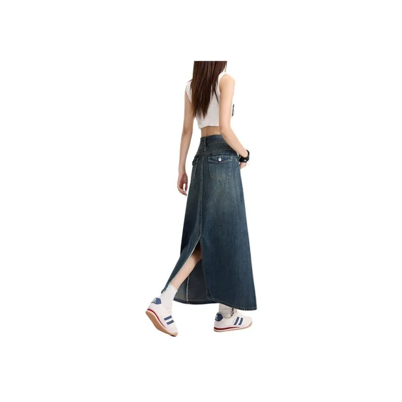 Kazakhstan Denim Long Skirt Women's-6