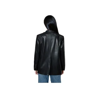 SMEN Leather Jacket Women's Black