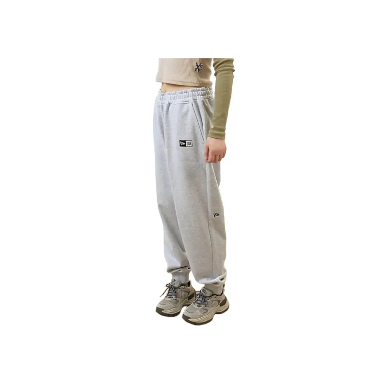 New Era FW24 Knitted Sports Pants Unisex Gray-3