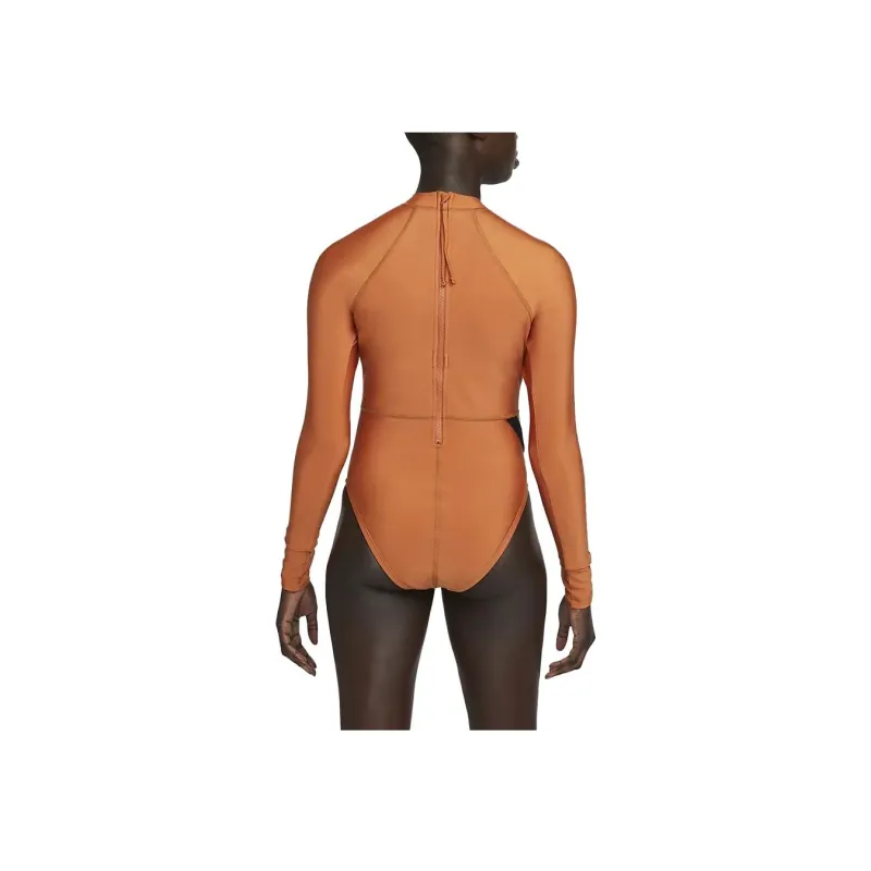 Nike One-Piece Swimsuits Women's Orange-1