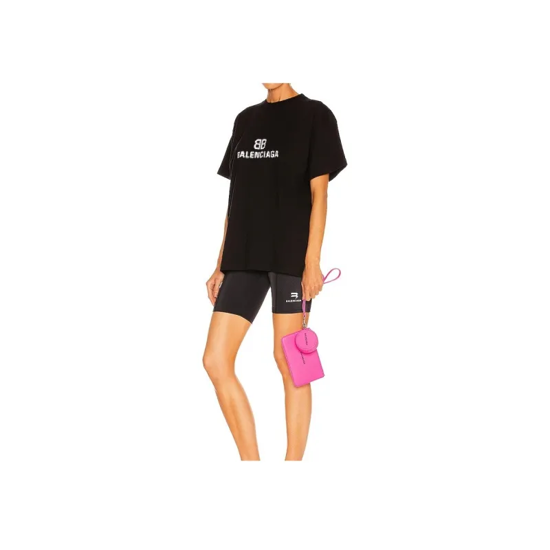 Balenciaga Cash Multipocket Strap Bag Neon Pink/Black-7